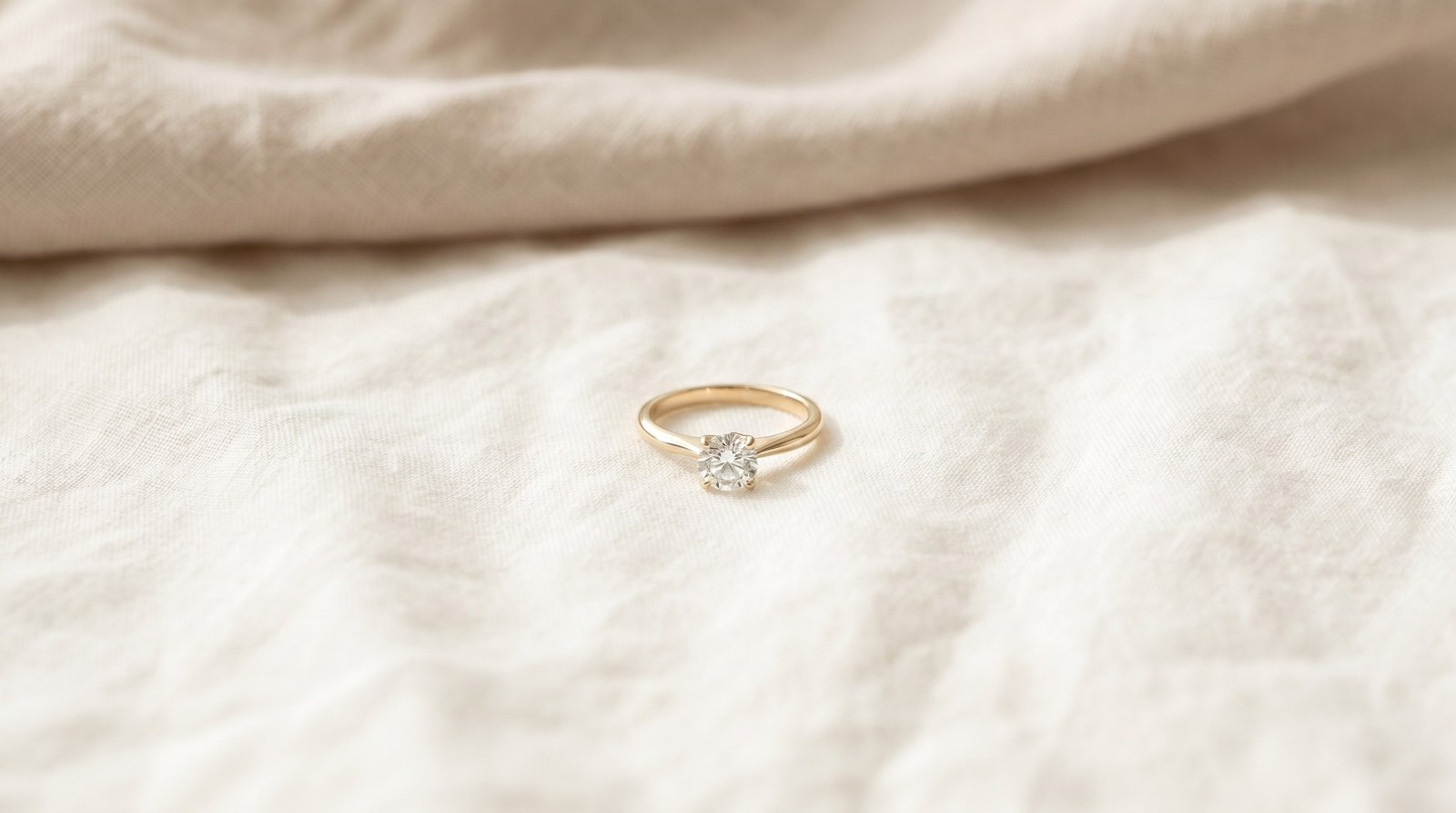 A single round brilliant solitaire ring, the LabRocks signature shape.