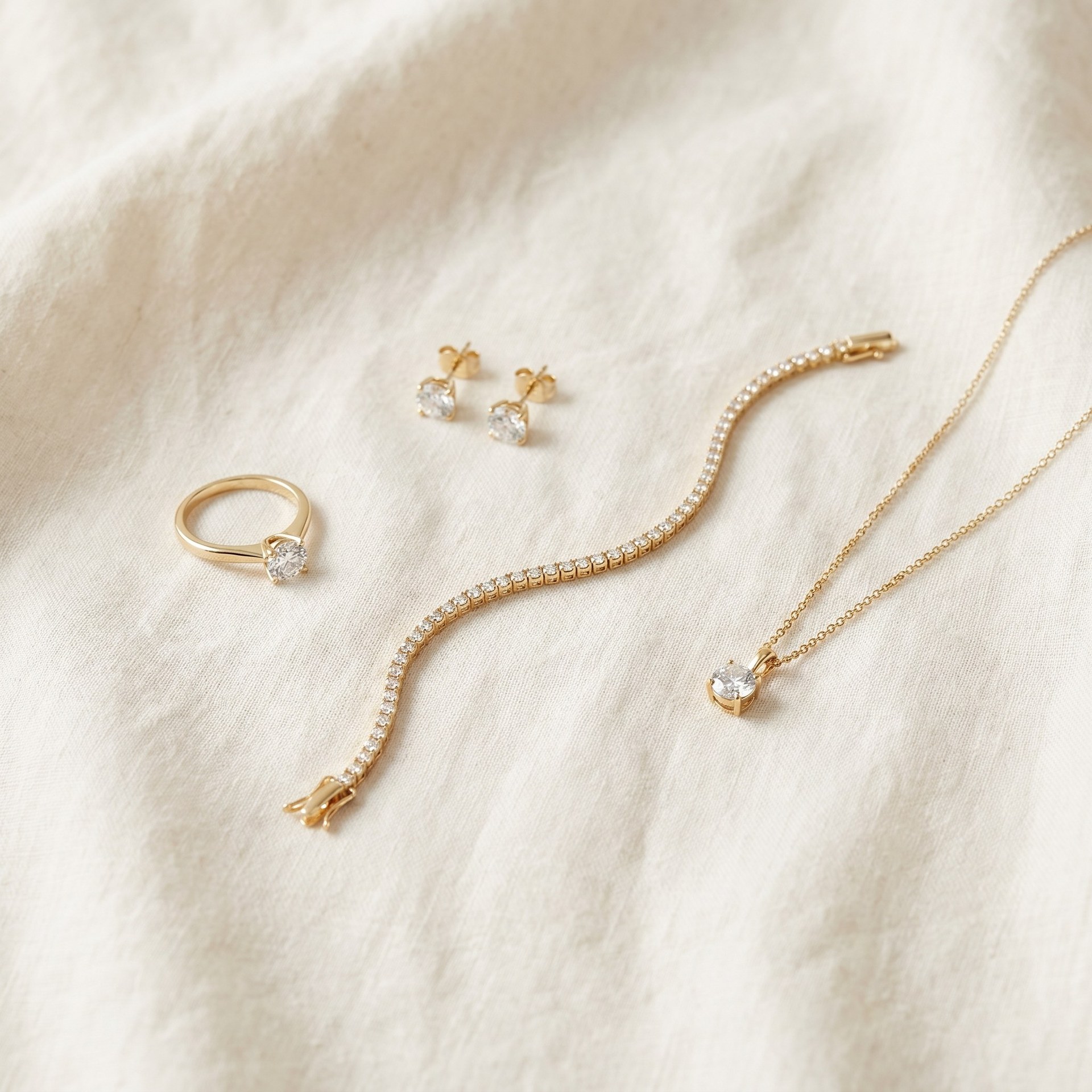 First-light portrait of a lab-grown diamond, warm highlights along its crown.